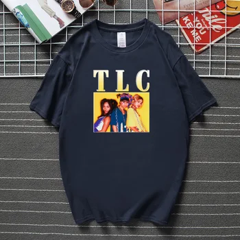 Dropship Hip Hop Mužov tričko Retro TLC T-Shirt Ženy Tričko Nové Letné Streetwear Camisetas Kvalitné Bavlnené oblečenie Mužov