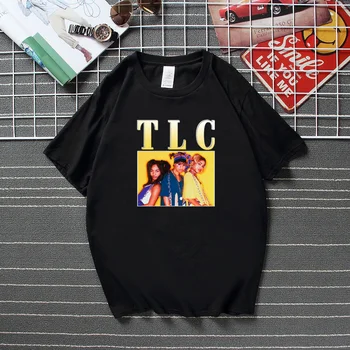 Dropship Hip Hop Mužov tričko Retro TLC T-Shirt Ženy Tričko Nové Letné Streetwear Camisetas Kvalitné Bavlnené oblečenie Mužov