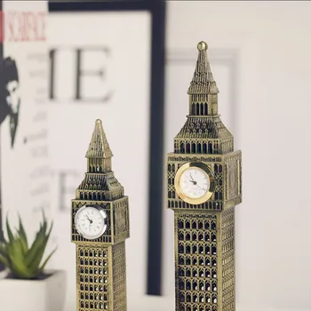 Dropshopping Londýnsky Big Ben Model Remesiel Cestovného Ruchu Suveníry, Darčekové Stôl Dekor Európskej Retro Ozdoby Domáce Dekorácie Príslušenstvo