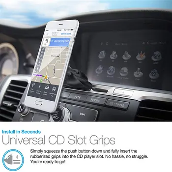 Držiak do vozidla 360 Univerzálny autorádio Dash Slot Magnetické Vent Mount Držiak Mobilných Chytrý Telefón Držiak GPS Držiak Magnetický