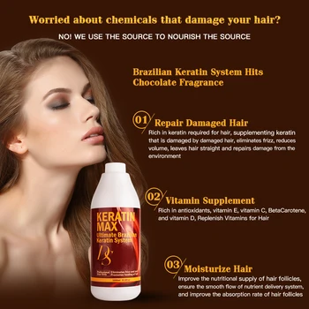 DS Max Hot Účinok Brazilian Keratin Treatment Vyrovnávaním 5% Eliminovať frizz a Aby Lesklé & Zdravšie Vlasy Doprava Zadarmo