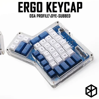 Dsa ergodox ergo pbt farbivo subbed keycaps pre vlastné mechanické klávesnice Infinity ErgoDox Ergonomické Klávesnice keycaps biela modrá