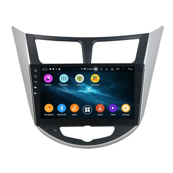 DSP Android 9 Auto DVD Prehrávač, GPS navigáciu Pre Hyundai Verna/Prízvuk/Solaris 2011+ auto rádio stereo multimediálny prehrávač vedúci jednotky