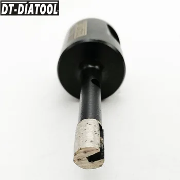 DT-DIATOOL 2 ks Dia 8mm Mokré Tuhé Zvárané segmentované Diamantové Vŕtanie Otvoru Videl Jadro Bitov pre vŕtanie pevného Granie s M14 závit
