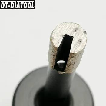 DT-DIATOOL 2 ks Dia 8mm Mokré Tuhé Zvárané segmentované Diamantové Vŕtanie Otvoru Videl Jadro Bitov pre vŕtanie pevného Granie s M14 závit