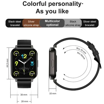 DTX Smart hodinky pre mužov 1.78 palcový HD Displej, Vodotesné IP68 Srdcového tepu Fitness Tracker Smartwatch pre Android IOS