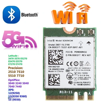 Dual Band 2.4+5 GHZ 867M Bluetooth V4.2 M. 2 WLAN (Bezdrôtová Karta Wifi Modul Pre Intel 8260 AC DELL 8260NGW DP/N 08XJ1T