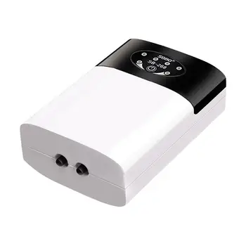 Dual-Purpose Kyslíka Čerpadla Praktické USB Nabíjanie Prenosných Vyfukovaného Vzduchu Kameň Ultra Tichý Kompresor pre Ryby Nádrž Akvárium