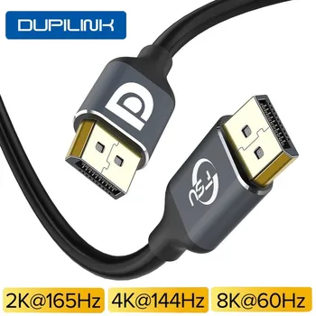 DUPILINK Kábel DP 4K 8K 144Hz 165Hz DP Kábel, Display Port Adaptéra Pre Video, PC, Notebook, TV DP 1.4 1.2 Display Port 1.2 Kábel