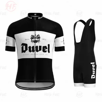 Duvel MUŽOV cyklistika dres nastaviť black pro team cyklistické oblečenie 19D gél priedušné podložky MTB, ROAD HORSKÝ bicykel nosenie racing obliekať