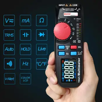 Duálny Režim Multimeter Digitálny Voltmeter BSIDE 92CL-pro Farebný Displej Napätie ukazovateľ Súčasná Kapacita NCV Hz batérie Tester