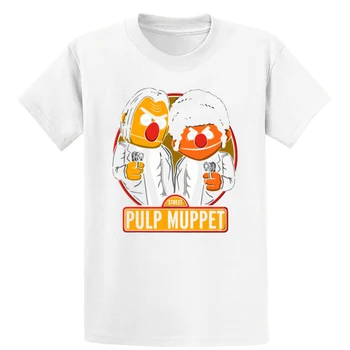 Dužina Muppet T Shirt Vytvoriť Okolo Krku Slnečnom Lete Budovy Homme Jedinečné Tričko Bavlna