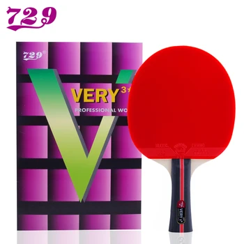 Dve Čepeľ Priateľstvo 729 Veľmi 3 4 Pips-v Stolný Tenis, Ping Pong Raketa pre Začiatočníkov s 7 drevo čepeľ