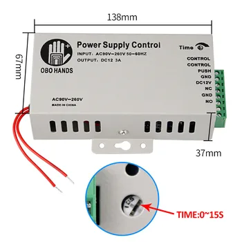 Dvere Systém Kontroly Prístupu Auta Exteriérový Vodotesný IP68 RFID Prístup Ovládanie Klávesnica + Napájací zdroj + Elektrické, Magnetické Štrajk Zámok