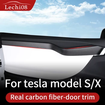 Dvere výbava pre model tesla model x uhlíka/accessoires tesla x tesla model X dvere/uhlíkových vlákien interiér tesla auto príslušenstvo