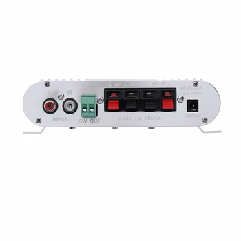 DX-210 Hi-Fi Automobilové 3 Kanálový Zosilňovač Stereo Mega Bass 12V-15V Zosilňovače Pripojenie pre PC, DVD Prehrávač MP3 a MP4 prehrávače Subwoofer