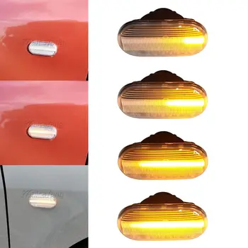 Dynamické Bočné Obrysové LED Zase Signálneho Svetla Na Nissan Tiida C11 Poznámka E11 NE11 Micra K12 NP300 Navara D40 Qashqai J10 Pathfinder