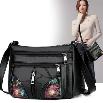 Dámske tašky taška cez Rameno PU kožené multi-layer Jednej tašky cez Rameno pre ženy Messenger Taška Ženy taška taška dizajnér