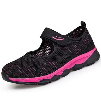 Dámske Športové Topánky 2021 Bežné Prechádzky Obuvi protišmyková Tenisky Priedušný Oka Lady Bytov Platformu Lodné Topánky Zapatillas Mujer