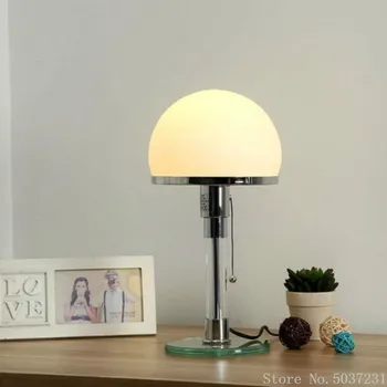 Dánsky Dizajnér Stolná Lampa Bauhaus Lampa Nordic Lesk Sklo Led Stolná Svetlá Spálňa Nočný Stolík Lampa Domov Deco Stojaca Lampa