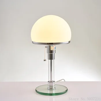 Dánsky Dizajnér Stolná Lampa Bauhaus Lampa Nordic Lesk Sklo Led Stolná Svetlá Spálňa Nočný Stolík Lampa Domov Deco Stojaca Lampa