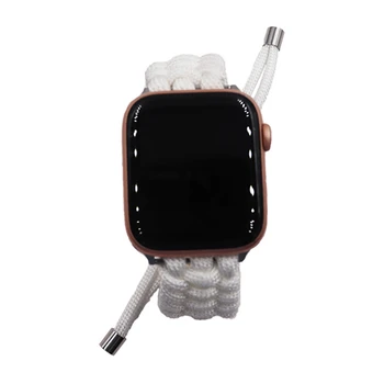Dáždnik lano Nylon Robustný Popruh pre apple hodinky kapela 44 mm 42mm 38 mm 40 mm iwatch série SE 6 5 4 3 2 1 Náhradné náramok pásu