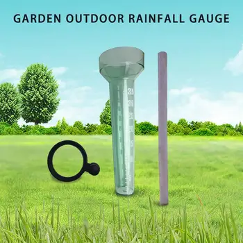 Dážď Rozchod Záhrada, Vonkajšie Single-Typ Dážď Pozorovanie Záznam Malú Drevenú Palicu Vložená Všade Poľnohospodársky Technik