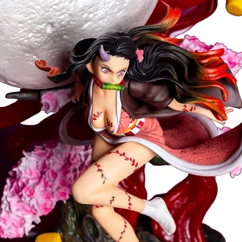 Démon Vrah GK Kamado Nezuko Anime Akcie Obrázok Modelu 31 CM Nie Lesk Sexy Dievča Sochu Zberu Hračka Ploche Dekorácie Figma