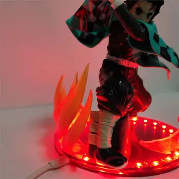 Démon Vrah PVC Akčné Figúrky Tanjirou Fire Blade Scény Účinok Anime Kimetsu č Yaiba Tanjirou Meč Účinok Diy Figúrka Hračky