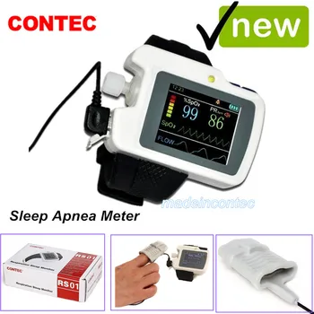 Dýchanie Spánku Monitorovanie Spo2,srdcovej frekvencie,Nos Prietok Vzduchu Opatrenie,Spánkového Apnoe Obrazovke meter CMS-RS01