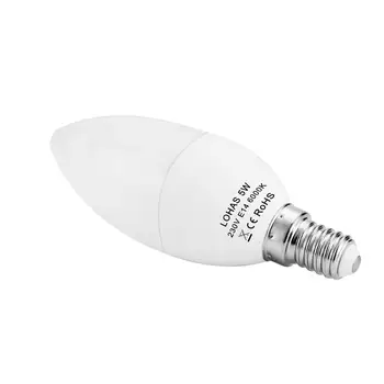 E14 LED Sviečka Žiarovky maximálne 45 w Žiarovky Ekvivalent 5W Teplá Biela 3000K-Letný 5800K Malé Edison Skrutku Lightbulb 3PACK