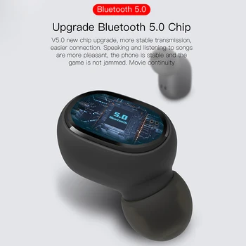 E6S Bezdrôtový Dvojité Slúchadlá V5.0 TWS Bluetooth Slúchadlá S LED Displej Plnenie Box Super Bass Sound Slúchadlá Pre Xiao
