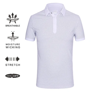 EAGEGOF pánske GOLFOVÉ tričko krátky rukáv Loose Fit Golf mikina muž rýchle suché športové Golfové Oblečenie móda vs 데상트
