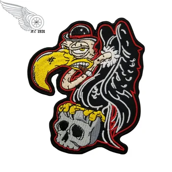 Eagles amerických škvrny Nebezpečenstvo zvierat vojenské nášivka biker Rider punk škvrny na oblečení, Vesta, Vyšívané Žehlička Na odznaky