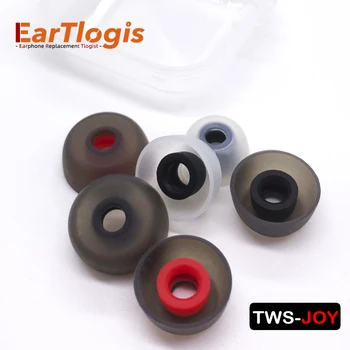 EarTlogis TWS-radosť Náhradné Silikónové Štuple pre Jabra Elite/ Aktívne/ Vyvíjať 65t, Elite 75t/ Športové, Kreatívne Externých Vzduchu/ Gold