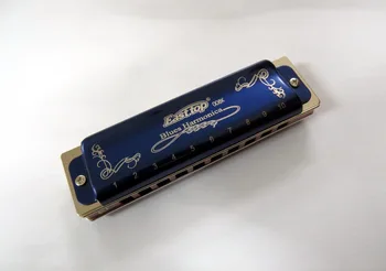 EASTTOP úst orgán T008K Blues harmonica,kľúč Eb,blues harfa,10 jamkové profesionálne harmonica pre začiatočníkov,prehrávač,darček