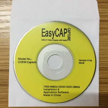 EasyCAP USB digitalizačné Karty Adaptéra TV, DVD, VHS Captura v de deo Kartu Audio AV pre Počítač/CCTV Kamera USB 2.0 EasyCAP DC60