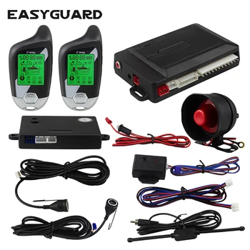 EASYGUARD 2 Spôsob Ultrazvukové/otrasový snímač Auto Alarm Systém LCD Pager Displej auto lock odblokovať alarm univerzálny vibrácií budíka
