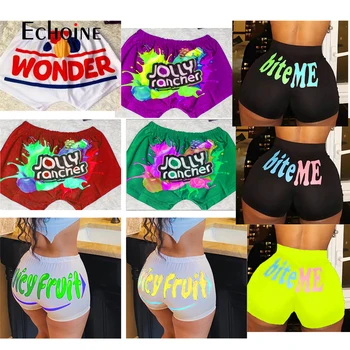 Echoine Nové Sexy Ženy Klubu Strany Candy Mini Šortky Športové Fitness Push Up Multicolor Roztomilý Letné Šortky Harajuku Krátke Feminino