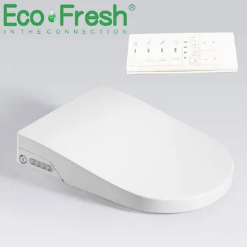 EcoFresh D U-tvar Smart wc sedadla Elektrické Bidetová kryt smart nočné svetlo inteligentné bidet postrekovač tepla čistú suchú Masáž