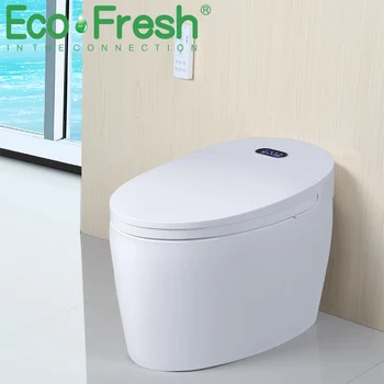 Ecofresh Kúpeľňa keramické skryté nádrži elektrické automatické inteligentné wc s diaľkovým ovládaním inteligentný WC v každej izbe