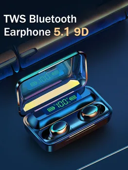 Ecouteur bluetooth sans fil TWS 5.1 Bluetooth Slúchadlá Plnenie Box Bezdrôtové Slúchadlá 9D Športové Stereo Slúchadlá S Microphon