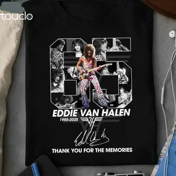 Eddie Van Halen gitara RIP 1955 2020 podpis ďakujem za spomienky, tričko