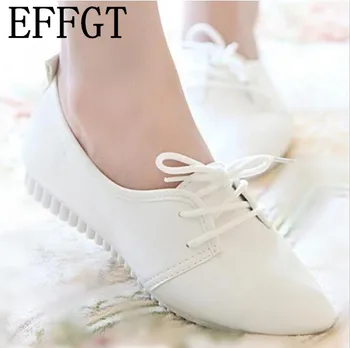 EFFGT 2019 nové módne vysokej kvality vintage topánky žien ženy ležérne topánky ukázal prst bytov topánky doprava zadarmo