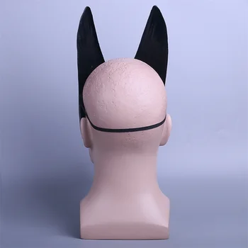 Egyptský Anubis Cosplay Masku na Tvár PVC Canis spp Vlk Hlavu Zvierat Maškaráda Rekvizity Strany Halloween Maškarný Ples