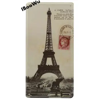 Eiffelova Veža Najobľúbenejšie Mesto Značky Vintage Poster Retro Tabule Londýn/Paríž Kovov Cín Známky Steny Výzdoba Pre Bar Garáž Pub, Kaviareň