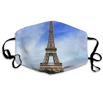 Eiffelova Veža Scenérie Módne Prachu Úst Maska Opakovane Proti Prachu Masku Na Tvár Nastaviteľný Strmeň Na Ochranu Pokožky