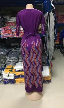 Elegantné Dlhé Šaty Africkej Ženy Šaty Plus Veľkosť Šaty, O-Krku Pás Maxi Šaty Afriky Šaty Pre Ženy Vestidos 2020 Jeseň
