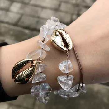 Elegantné transparentné crystal priateľstvo náramok nádherné módne cadeau homme jednoduchý dizajn denné nosenie šperkov 2020 pláži náramok
