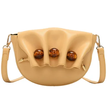 Elegantné Ženy Skladaný Sedlo taška 2020 Módy Nové Vysoko kvalitné Kožené dámske Dizajnér Kabelka Cestovné Ramenný Messenger Taška